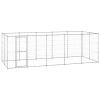 Outdoor Dog Kennel Galvanized Steel 130.2 ftÂ²