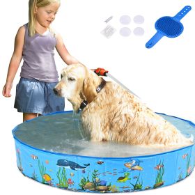 l Foldable Dog Pet Bath Pool Collapsible Dog Pet Pool Bathing Tub Kiddie Pool for Dogs Cats and Kids pet poo