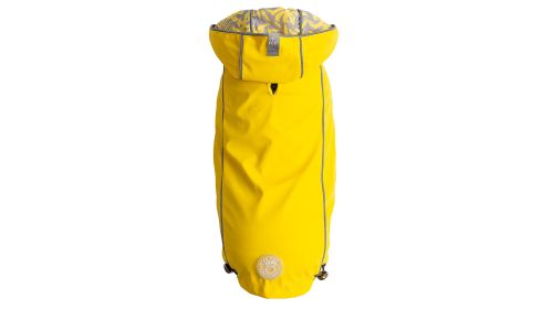 GF Pet Reversible Elasto-Fit Raincoat (Color: Yellow, size: 4XL)