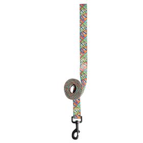 GF PET Printed Leash (Color: Comic Book, size: L/XL)