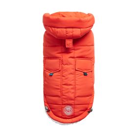 GF Pet Super Puff Parka (Color: Orange, size: S)