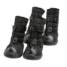 GF Pet Elasto-Fit Dog Boots (Color: black, size: XS)