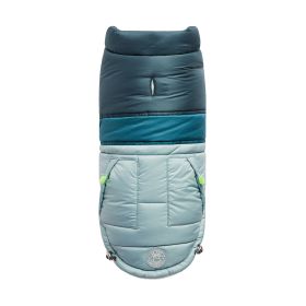 GF Pet Retro Puffer (Color: light blue, size: 2XS)