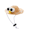 Pet Straw Hat Funny Cap for Birthday for Small Pets/Puppy/Cat