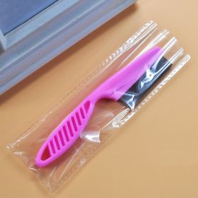 Pet Hair Removal Combs Grooming Brush Dog Cat Puppy Kitty Rabbit Massage Comb Flea Remover Home Pets Care Bath Cleaning Tool (Color: S Pink Opp)