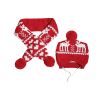 Dog Christmas Reindeer Elk Antlers Headband and Scarf Set Pet Christmas Costume Dog Costumes Accessories for Dogs and Cats