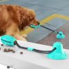 Pet Life 'Grip N' Play' Treat Dispensing Football Shaped Suction Cup Dog Toy