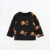 Baby Boy Cute Dog Print Pattern O-Neck Cotton Shirt