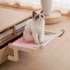 One-Step Cat Bed for Window sill & Bedside;Cat Window Perches ; Sliding Clamping Slot Adjustment Cat Hammock