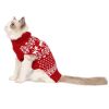 Dog Reindeer Holiday Pet Clothes Sweater for Dogs Puppy Kitten Cats