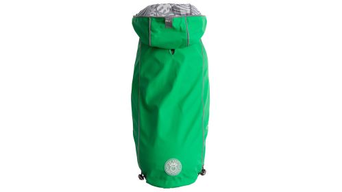 GF Pet Reversible Elasto-Fit Raincoat (Color: Green, size: 3XL)