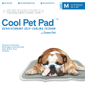 Cool Pet Pad (Color: Sage Gray, size: medium)