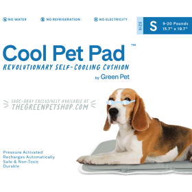 Cool Pet Pad (Color: Sage Gray, size: small)