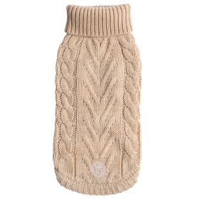 GF Pet Chalet Sweater (Color: Oatmeal, size: XS)