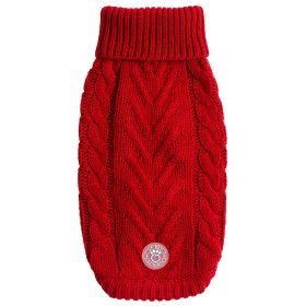 GF Pet Chalet Sweater (Color: Red, size: XS)